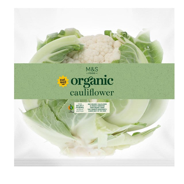 M&S organic cauliflower, imported from the UK