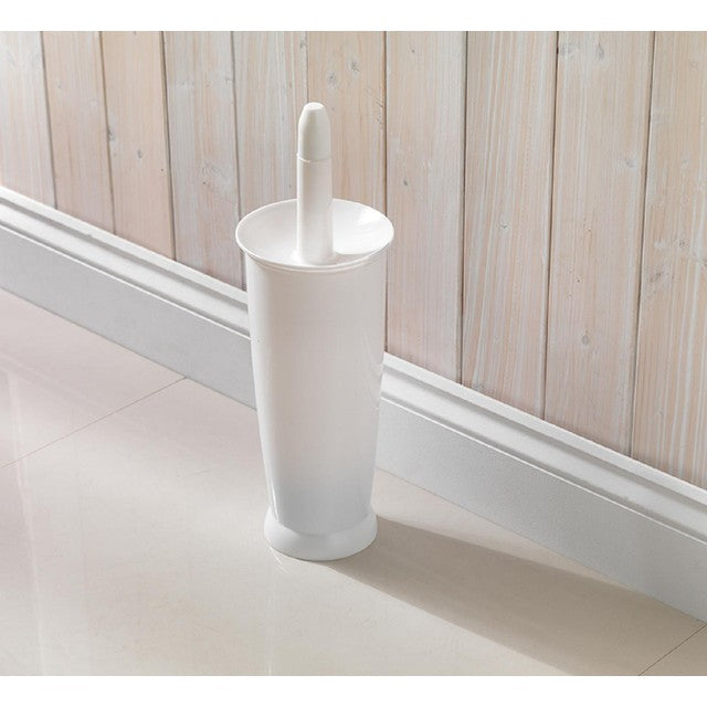 Addis closed toilet brush set in white - British product