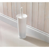 Addis closed toilet brush set in white - British product