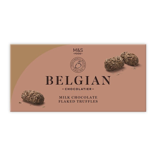 M&S Belgian flaked chocolate truffles 200g, imported from the UK