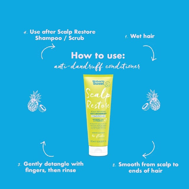 Umberto Giannini Scalp Restore anti-dandruff conditioner 250ml (British brand)