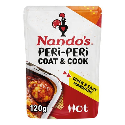 M&S Nando's Coat 'n Cook Hot Peri Peri Marinade 120g- Buy online at McGrocer