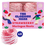 The Glorious Mess strawberry meringue nests 4 x 30g (British brand)