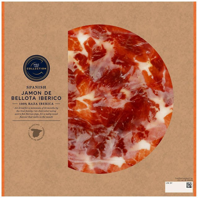 M&S Jamon De Bellota Iberico ham 60g, imported from the UK