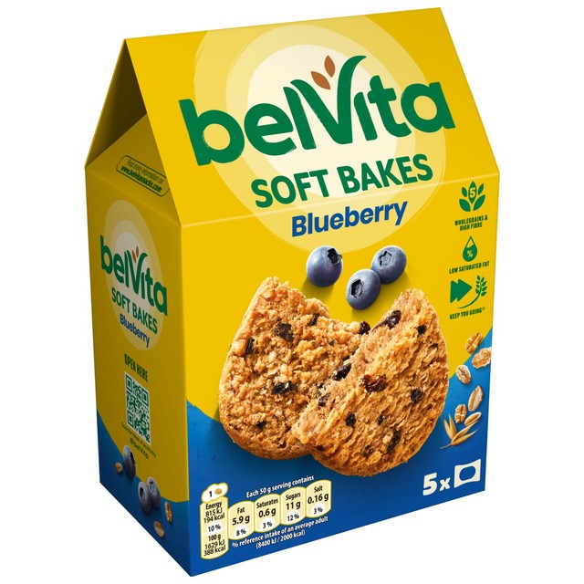 Belvita Breakfast Biscuits Blueberry pack of 5 - British product