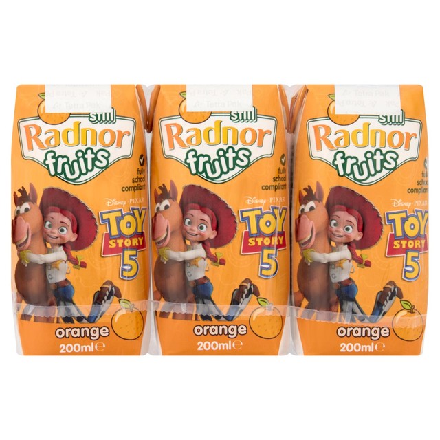 Radnor fruit juice drink still orange, UK version
