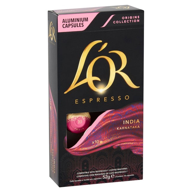 L'OR India coffee pods intensity 10 x10 pack, UK version