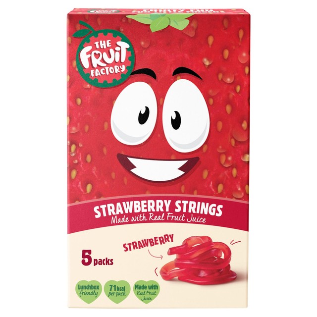 The Fruit Factory strawberry fruit strings 20g pack (British brand)