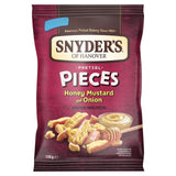 Snyder's honey mustard and onion pretzel pieces 110g (British brand)