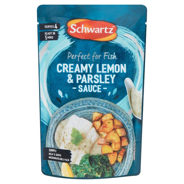 Schwartz Creamy Lemon & Parsley Sauce for Fish 300g (British brand)