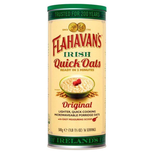 Flahavan's Quick Oats porridge oats drum, UK version
