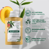 Klorane Nourishing Mango Shampoo 200ml, imported from the UK