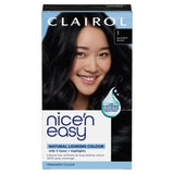 Clairol permanent hair dye in Blackest Black - British product