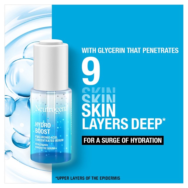 Neutrogena Hydro Boost Hyaluronic Acid Concentrated Serum 15ml, imported from the UK