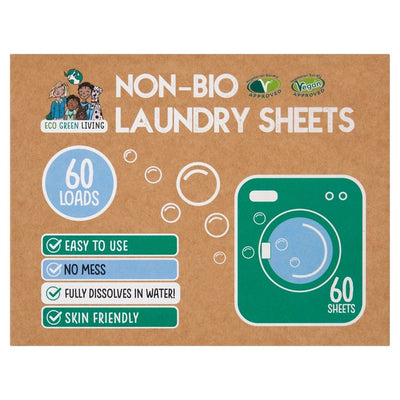 Eco Green Living Non-Bio Waschmittel Bögen Unparfümiert