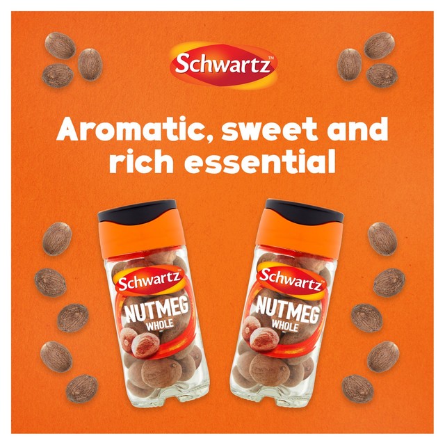 Schwartz whole nutmeg in glass jar 25g (British brand)
