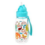 Rex International Wild Wonders children's water bottle with straw 500ml - British product