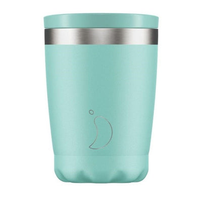 M&S Chilly's Bottles Pastel Green Travel Coffee Cup 340ml- Buy online at McGrocer