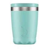 Chilly's Pastel Green Travel Coffee Cup 340ml - British product