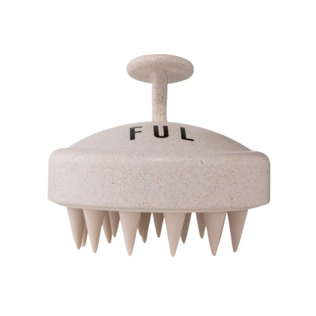 FUL Scalp Massager Brush White Silicone - British product