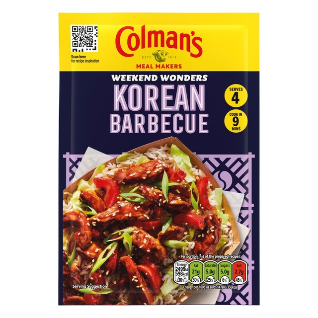 Colman's Korean Barbecue Recipe Mix 45g - British product