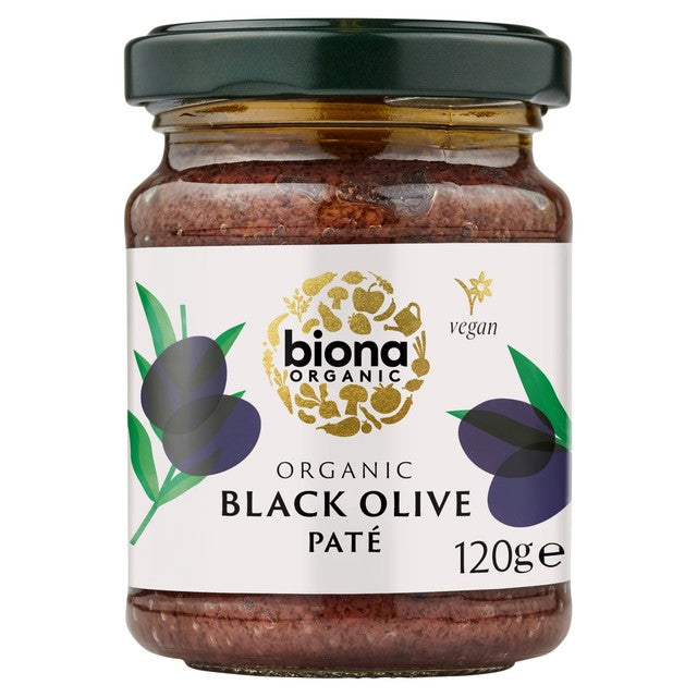 Biona Organic Black Olive Paté 120g - British product
