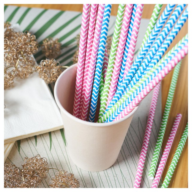 Duni Bio recyclable paper straws 50 pack, imported from the UK