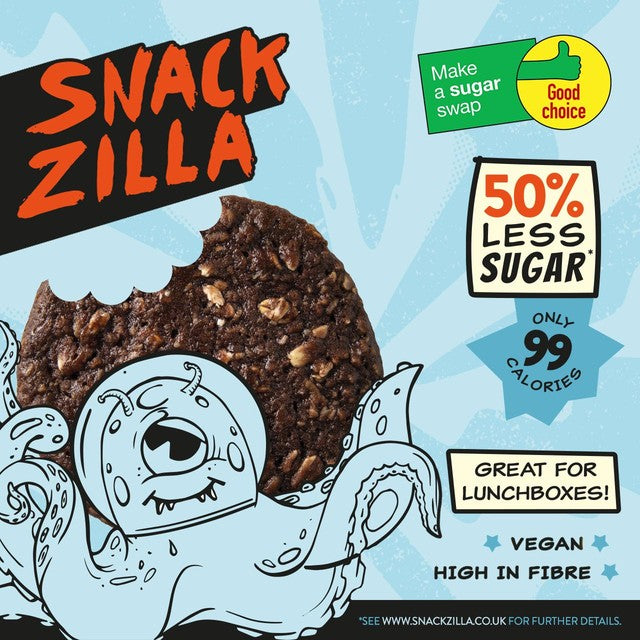 Snackzilla chocolate oat cookies 4 x 30g (British brand)