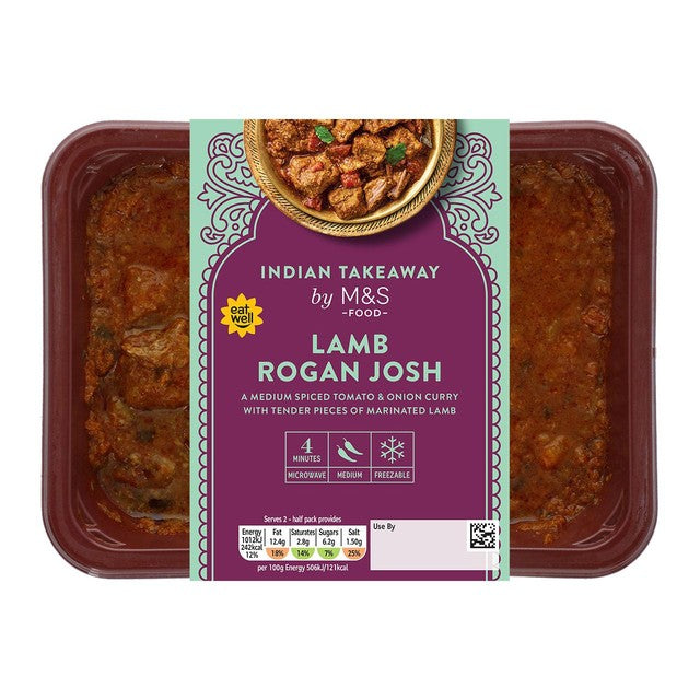 M&S Lamb Rogan Josh curry 400g, imported from the UK