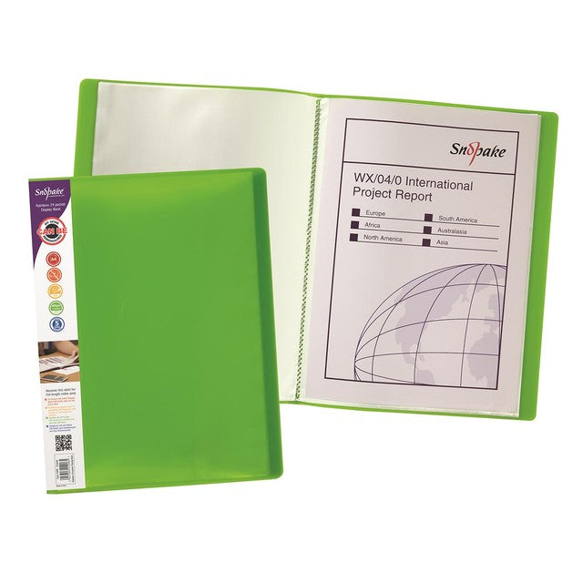 Snopake Rainbow Display Book with 24 pockets (British brand)