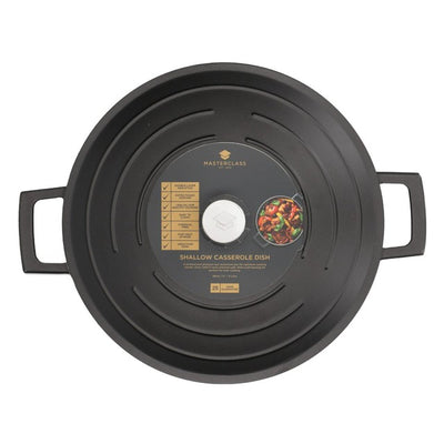 M&S MasterClass Flache Gusseisen-Schmortopf aus Aluminium 28cm/4L - Online bei McGrocer kaufen