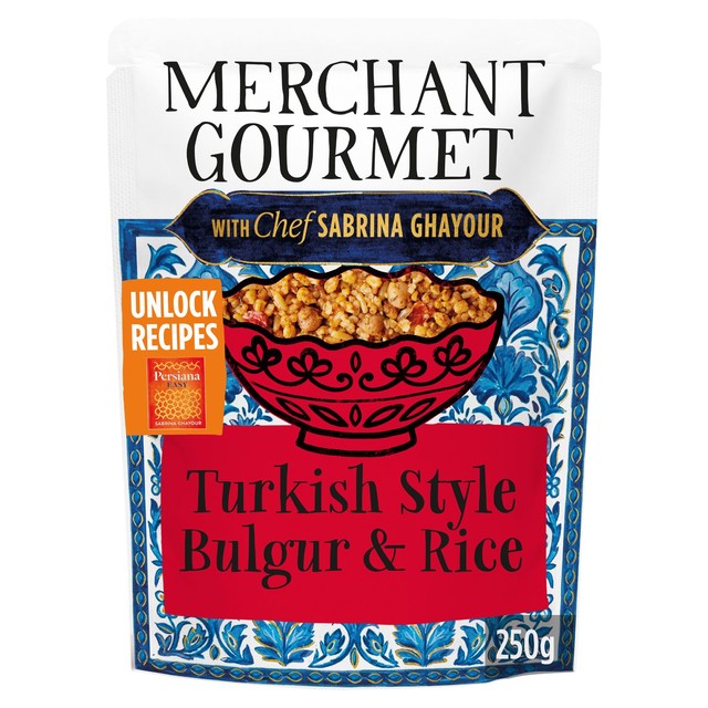 Merchant Gourmet Turkish-style bulgur and rice mix (British brand)