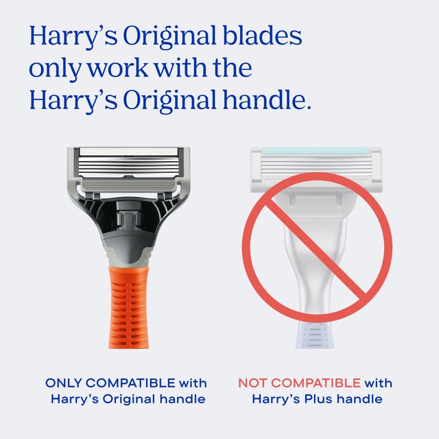 Harry's Indigo razor set with 10 blades (British brand)