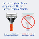 Harry's Indigo razor set with 10 blades (British brand)