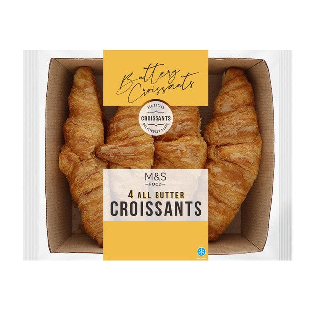 M&S All Butter Croissants 4 pack imported from the UK