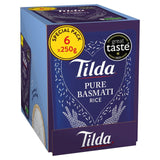 Tilda Microwave Pure Basmati Rice 6 x 250g (British brand)
