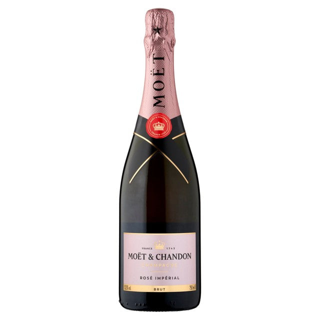Moet & Chandon Rose Imperial Champagne 75cl, imported from the UK