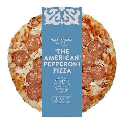 M&S M&S The American Woodfired Stonebaked Pepperoni Pizza 395g - Kjøp online hos McGrocer