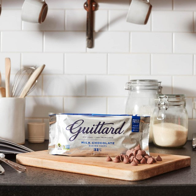 Guittard milk chocolate baking chips 31% cocoa 326g, UK version