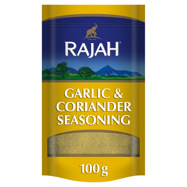 Rajah garlic & coriander seasoning powder 100g, imported from the UK