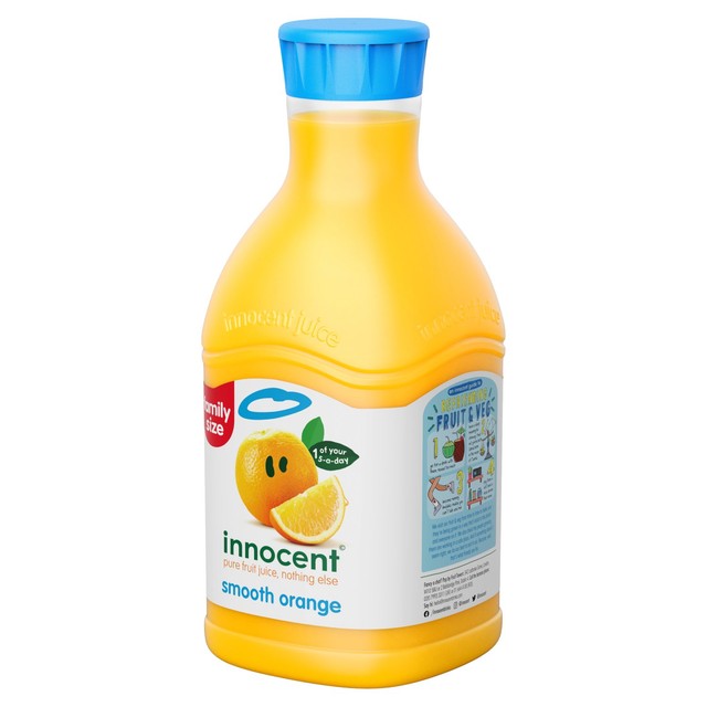 Innocent orange juice smooth 1.35L, UK version