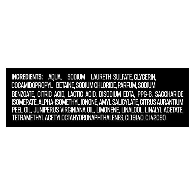 Lynx Black shower gel 225ml, UK version