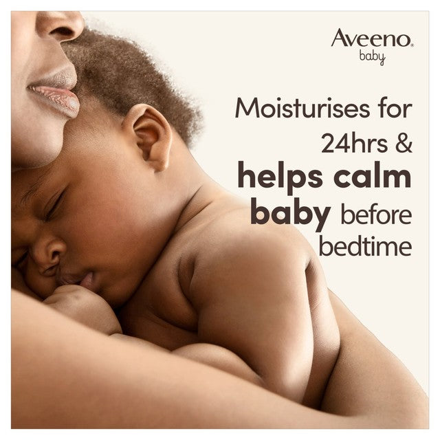 Aveeno baby bedtime lotion with prebiotic oatmeal and lavender scent - British product