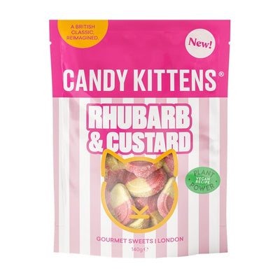 Candy Kittens Rhabarber & Vanillepudding Fruchtgummi Süßigkeiten 140g