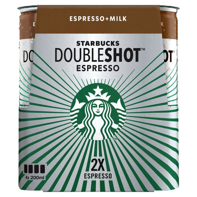 Starbucks Doubleshot Espresso Iced Coffee four pack (British brand)
