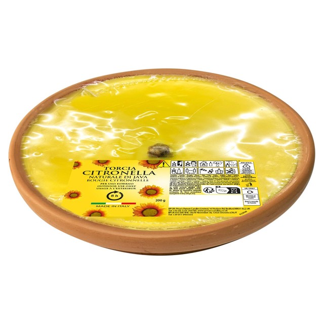 Price's citronella terracotta candle, UK version