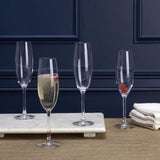 Mikasa Julie champagne flute glasses 8oz set of 4, imported from the UK