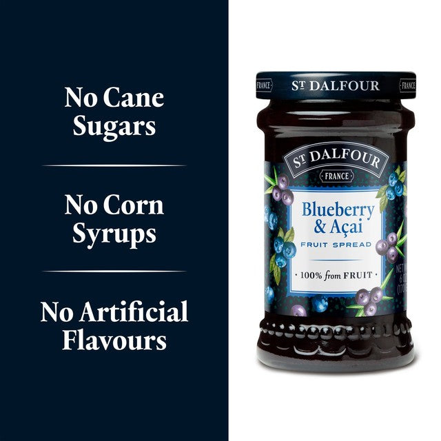 St Dalfour blueberry and acai fruit spread 170g (British brand)