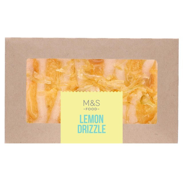 M&S lemon drizzle loaf cake 290g, imported from the UK