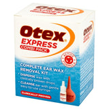Otex Express Combi Pack ear wax treatment kit, imported from the UK